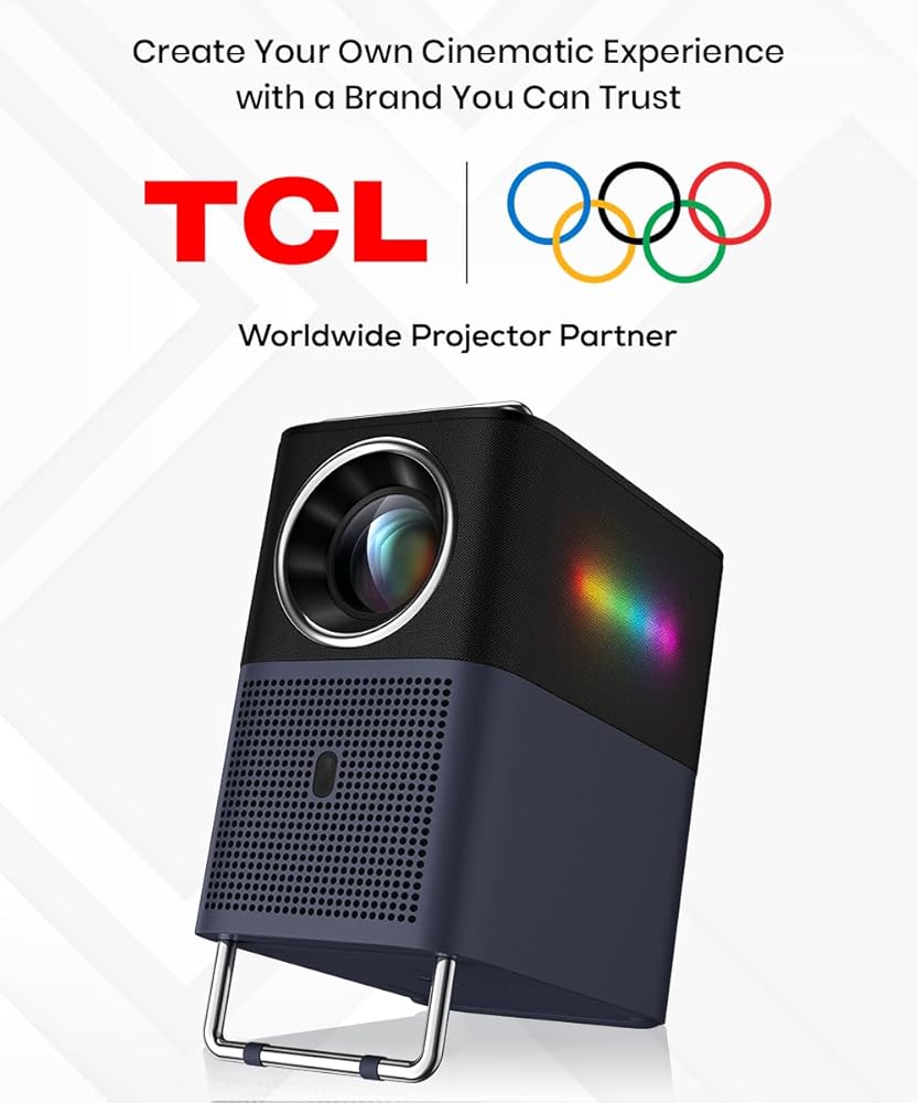 Projector with Official Netflix Licensed, 1080P Portable Outdoor Movie Projector