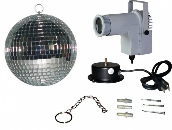 RGB disco ball with mounting